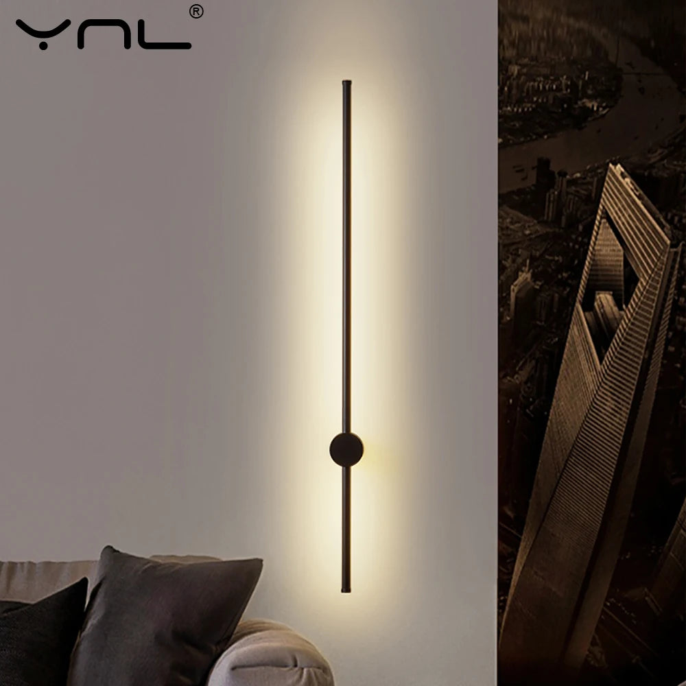 Smart LED Wall Lamp Sconce with 350° Rotation - Modern Long Wall Light for Indoor Home Decor