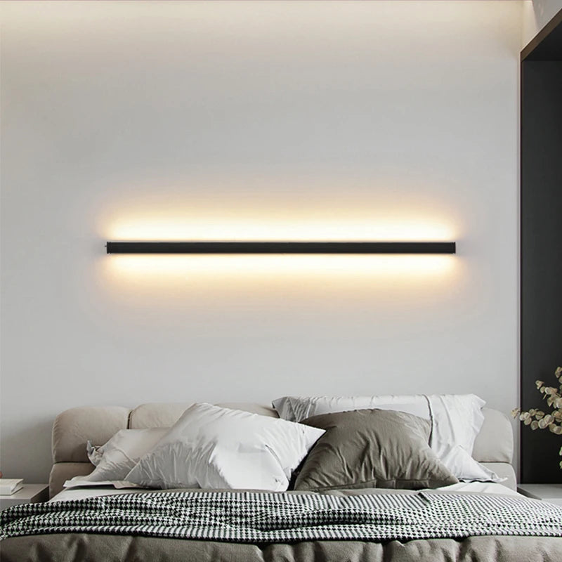 Nordic Long Strip LED Wall Lamp - Study, Bedside, Living Room, Aisle, and TV Background Light