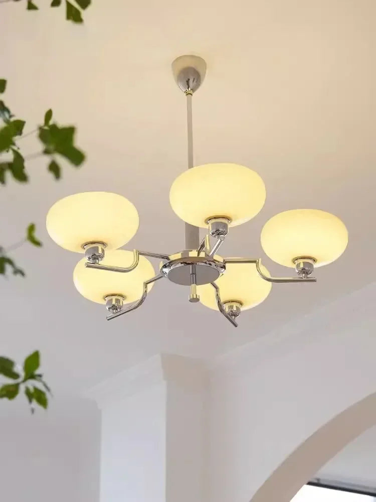 Vintage Kitchen Dining Room Chandelier with Glass Stone Accents