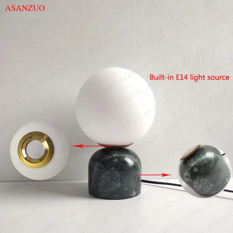 Nordic Glass Ball Table Lamp: A Touch of Luxury for Your Bedroom Decor