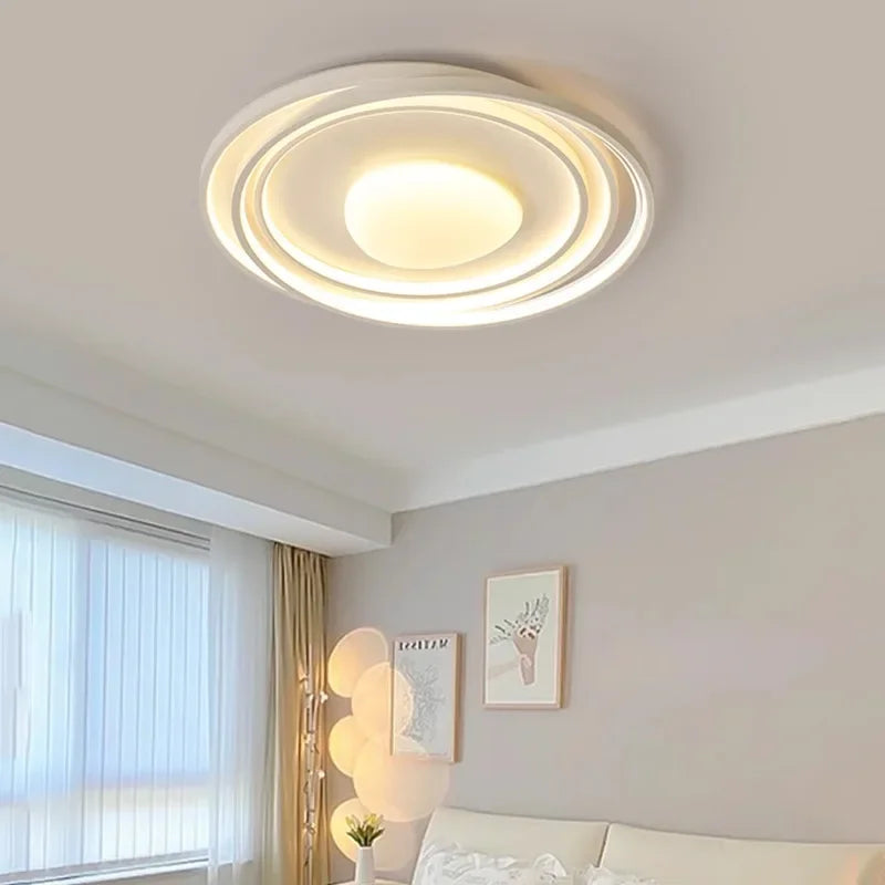 Modern LED Ceiling Lamp - Creamy Wind Home Decor Lighting Fixture