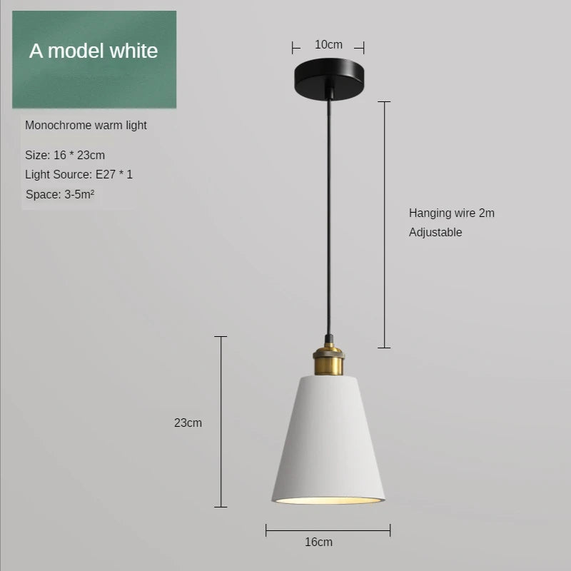 SANDYHA Nordic Industrial Style Pendant Light