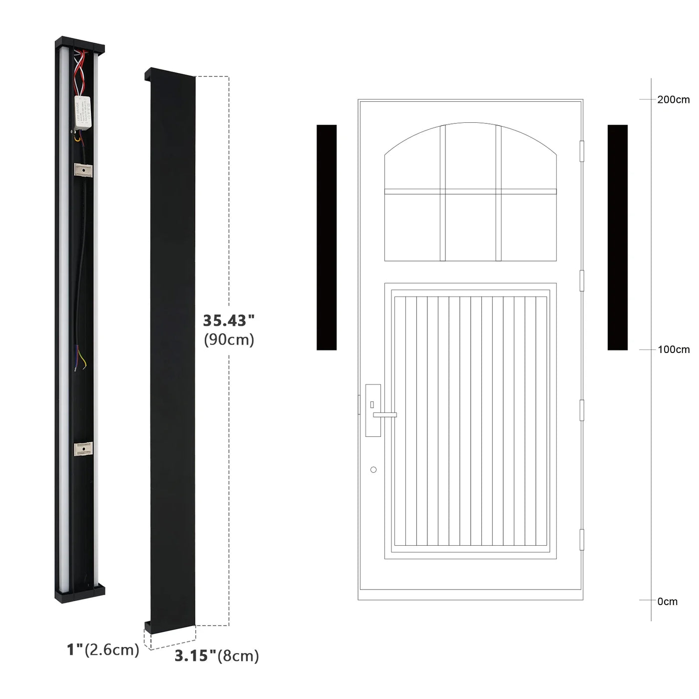 Modern Waterproof LED Long Wall Light: Stylish Outdoor Illumination