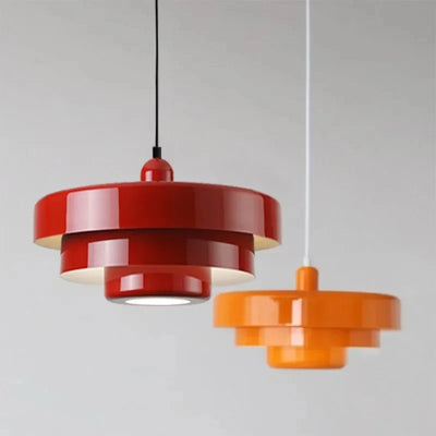 Nordic LED Pendant Light - Macaron Chandelier in Carbon Steel and Aluminum