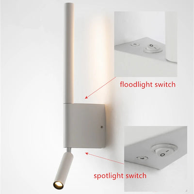 Adjustable LED Bedside Wall Lamp for Reading - Modern Style