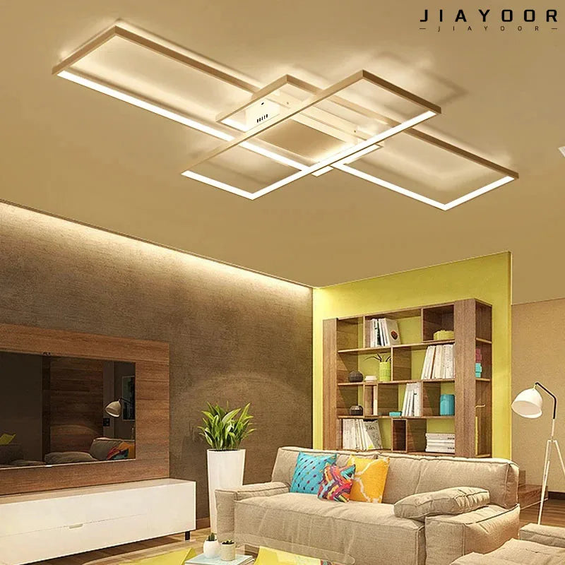 Modern Square LED Ceiling Light | 110V-260V for Bedroom, Living Room, Dining Room, and Study