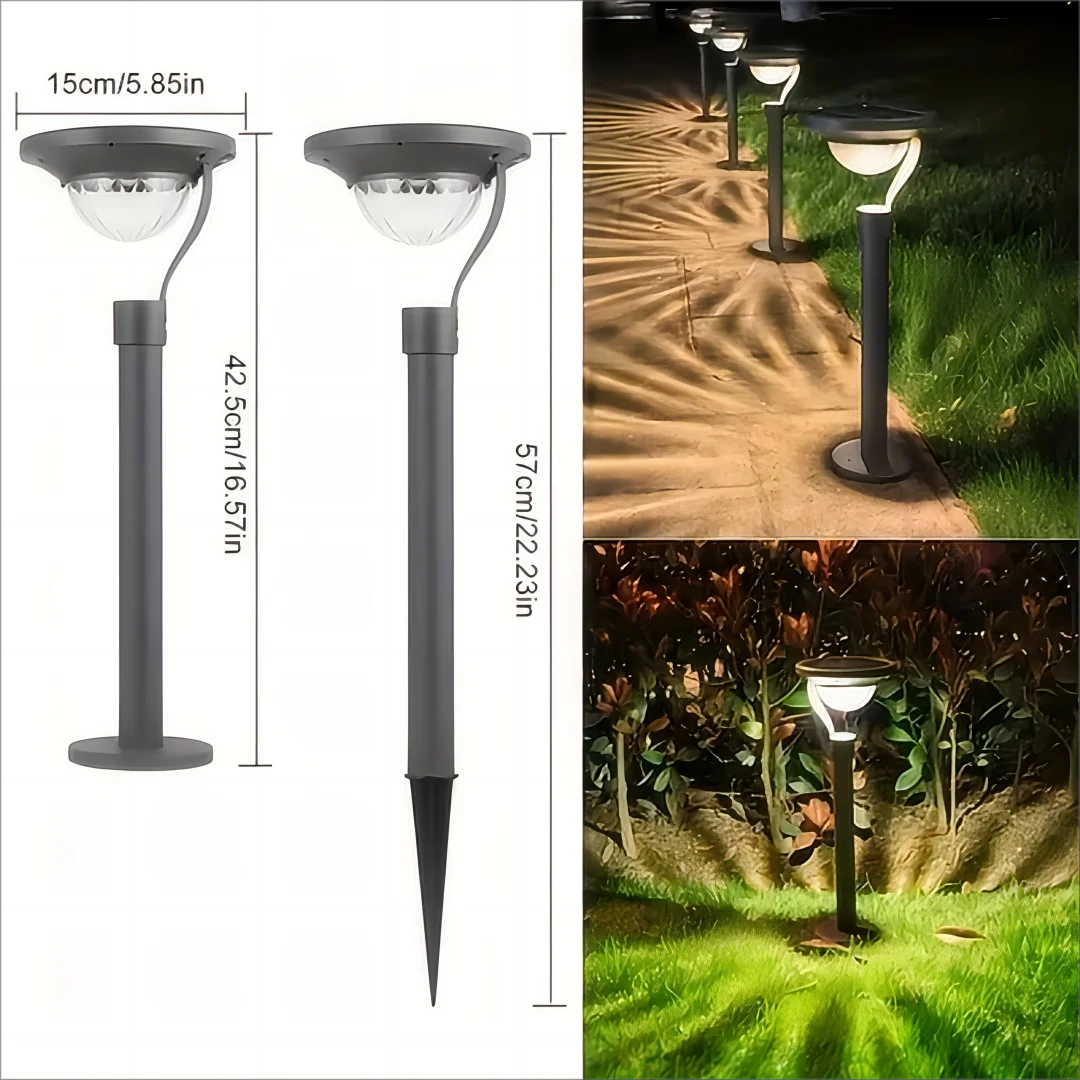 Super Bright Solar Lawn Lamp - Energy-Saving Waterproof LED Lamp for Garden, Villa, Courtyard