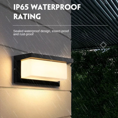 LED Outdoor Wall Light with Motion Sensor Waterproof IP65 AC85-265V