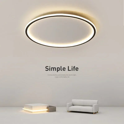 Modern LED Ceiling Chandelier - Nordic Style Round Ceiling Light for Living Room, Dining Room, Bedroom, and Corridor