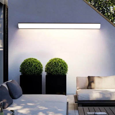 Modern Waterproof Long Strip Wall Lamp - Sleek Outdoor Lighting for Garden Villa