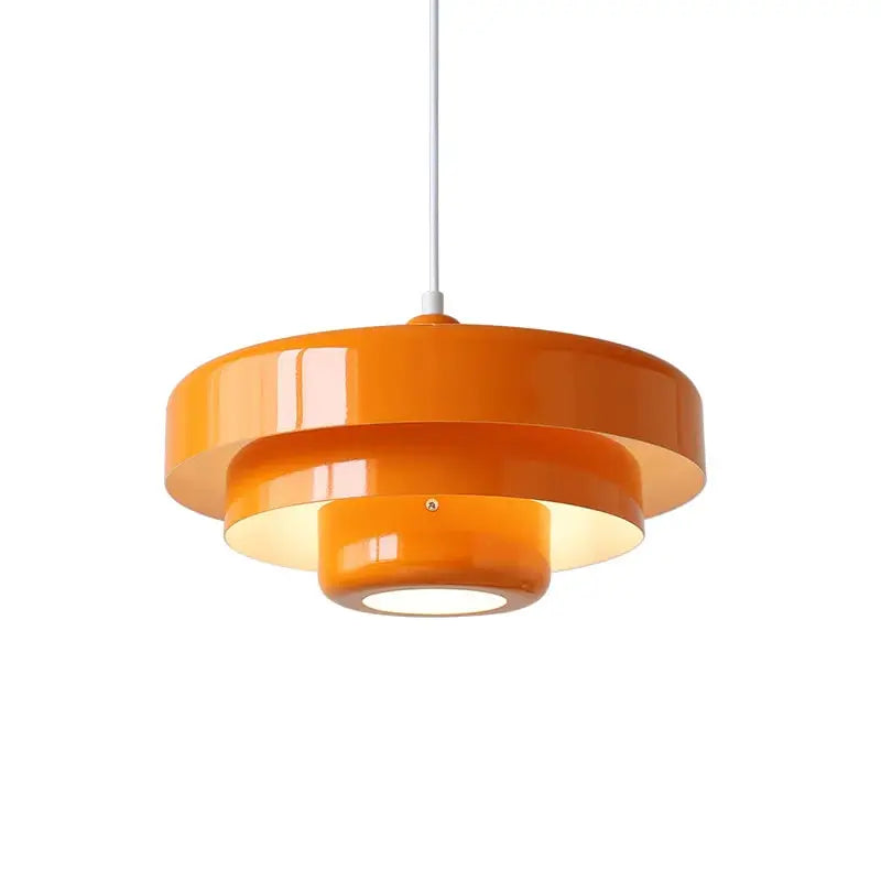 Creative Retro Orange Pendant Lamp: LED Chandelier for Dining Room and Cafe Bar