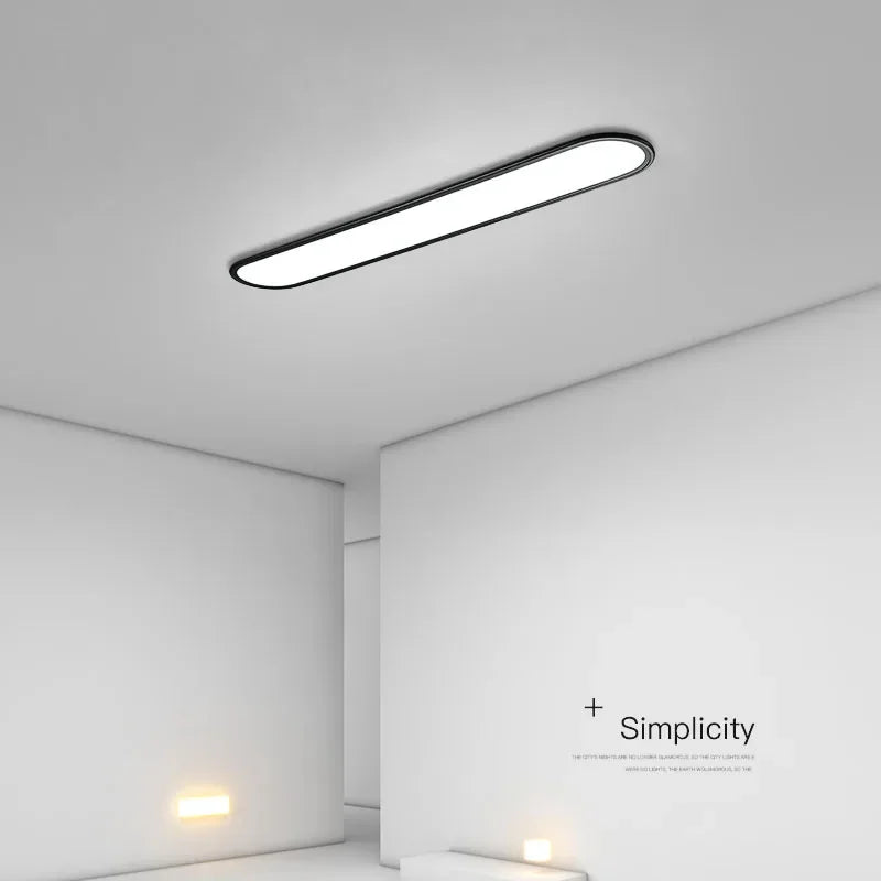 Modern LED Ultra-thin Ceiling Light for Long Corridor, Living Room, Aisle, Bedroom, Cloakroom - Indoor Lighting Fixtures