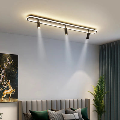 Minimalist LED Chandelier - Art Deco Spotlights for Aisle Ceiling