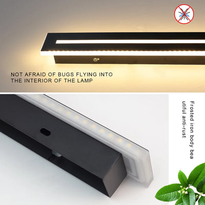 Waterproof LED Outdoor Lighting Wall Lamps IP65 - Long Wall Lights Fixtures for Porch, Balcony, Villa, and Garden