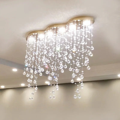 Luxury Pendant Crystal Ceiling Chandeliers - Home LED Lighting Fixture for Living Room and Dining Table