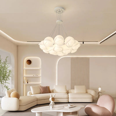 Minimalist LED Rose Pendant Lights - Elegant Interior Lighting for Various Spaces