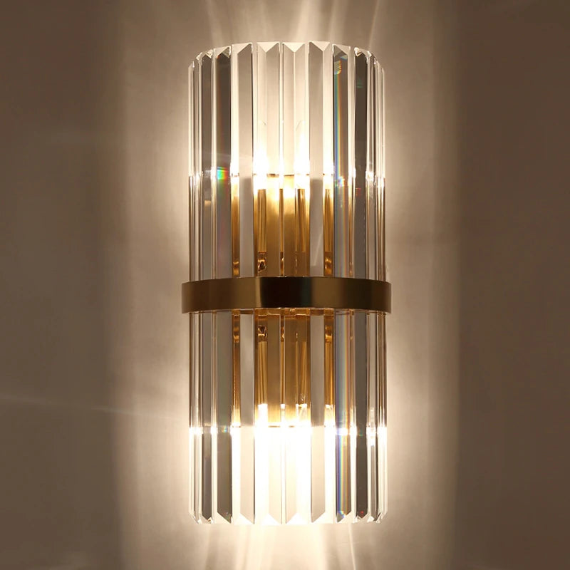 Light Luxury LED Crystal Wall Lamp - Illuminate Your Space with Modern Elegance