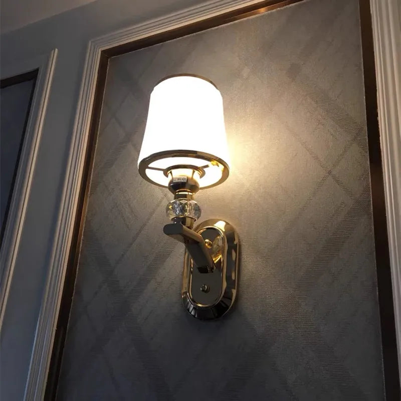 Modern LED Wall Lamp with Glass Lampshade | Wall Sconces