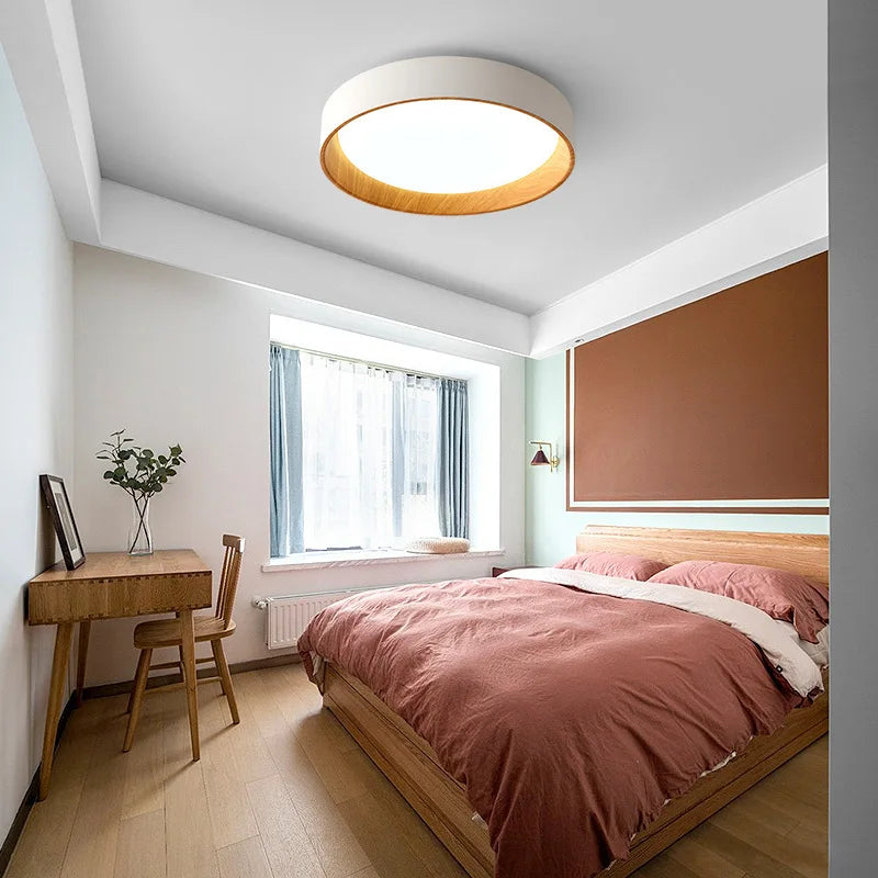 Modern Nordic Minimalism LED Ceiling Chandelier - Double Bedroom Lamp for Living Room, Dining Area, and Balcony