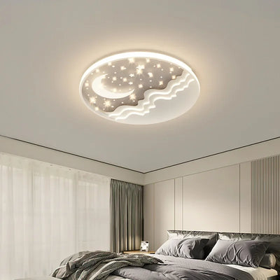 Sleek Circular LED Ceiling Light Fixture - SANDYHA