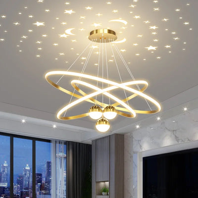 Modern LED Pendant Light: Nordic Fashion Circular Lamp