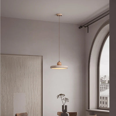 Hot Selling Yellow Limestone Wabi Sabi Pendant Lamp for Modern Creative Interiors