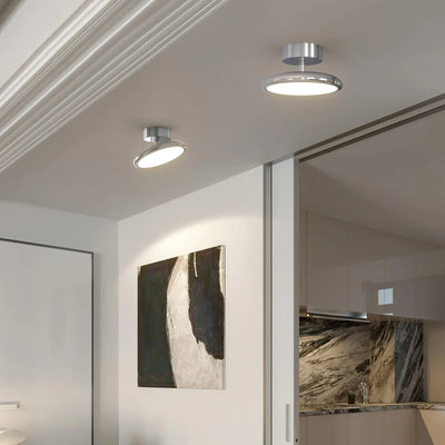 Ganeed Modern LED Ceiling Light Fixtures - 15W Semi Flush Mount Chandelier for Hallway, Foyer, Bedroom, Garage Ceiling