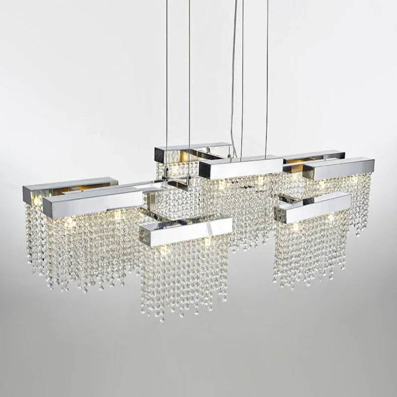 Artpad Modern Luxury Crystal Hanging Lamps - Scandinavian Style Creative Ceiling Chandelier for Dining Room