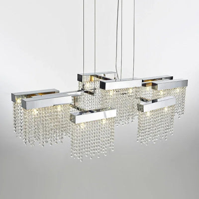 Artpad Modern Luxury Crystal Hanging Lamps - Scandinavian Style Creative Ceiling Chandelier for Dining Room