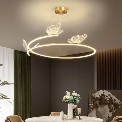 Creative Butterfly LED Chandelier: Modern Elegance for Any Room