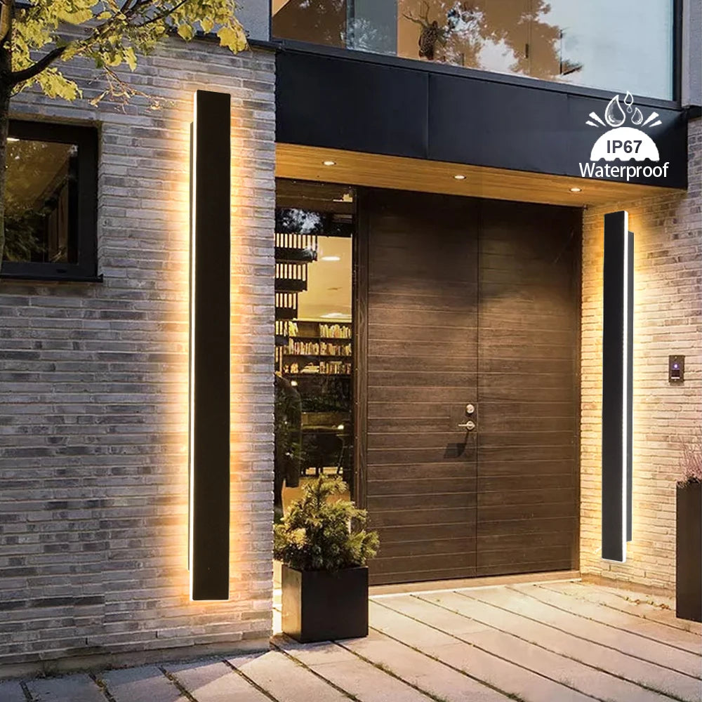 Modern Waterproof Outdoor LED Long Wall Lamps: Illuminate Your Outdoor Space with Elegance