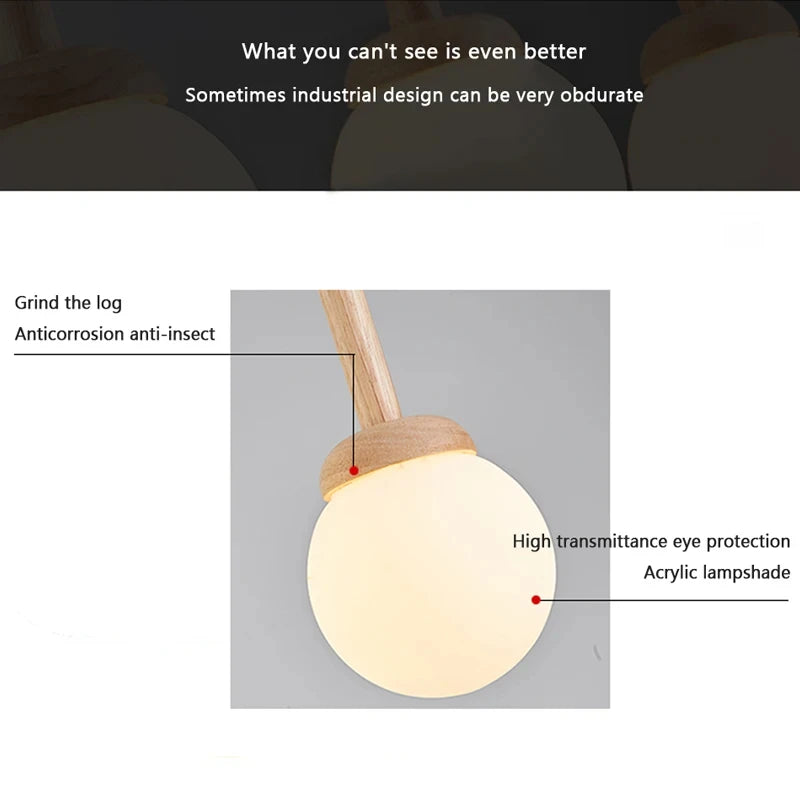 Nordic Wood Pendant Lamp