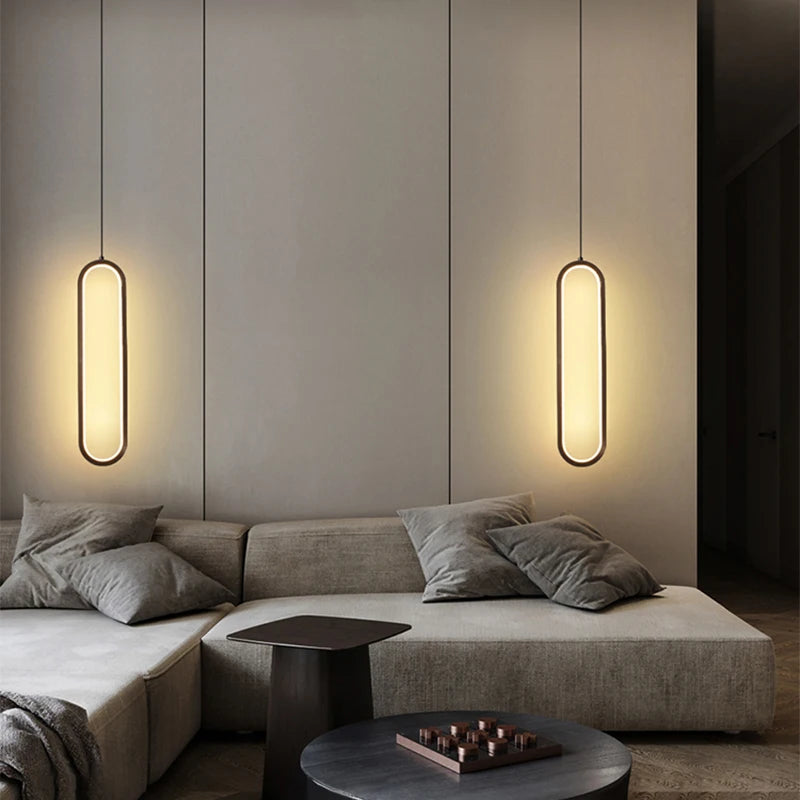 Modern LED Ring Pendant Light | Nordic Luxury Chandelier for Living Room, Bedroom, and Bar