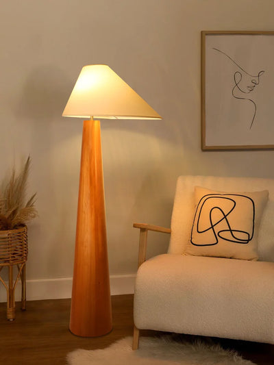 LL Solid Wood Floor Lamp - Retro Style