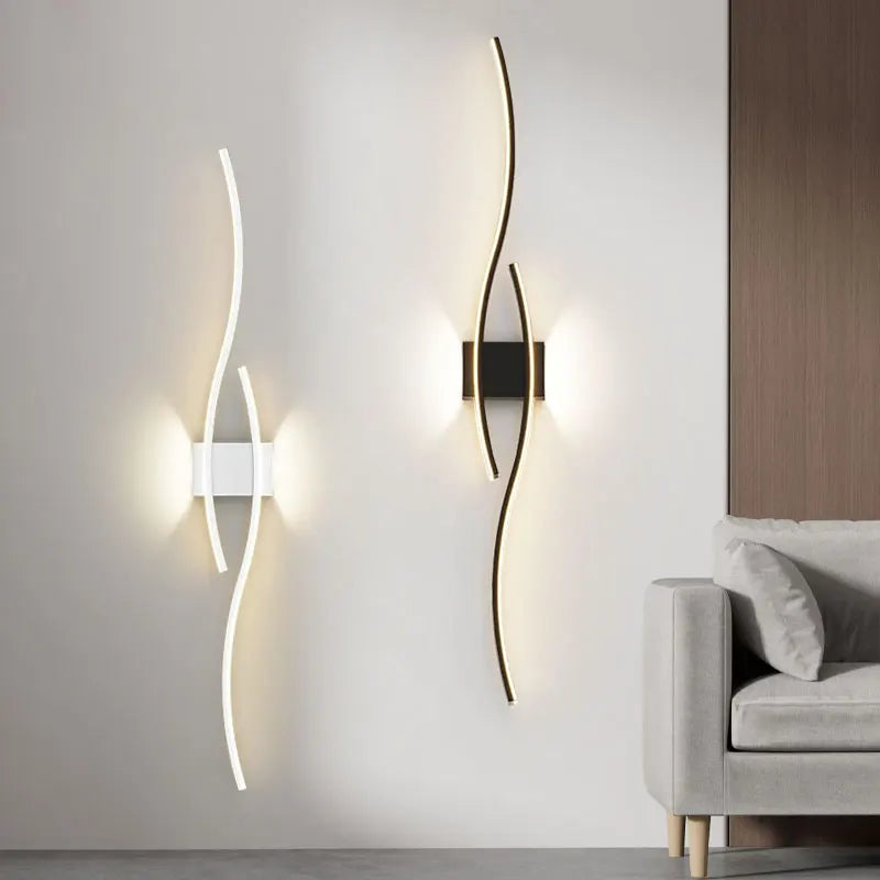 Modern LED Wall Lights for Bedroom Bedside - Up & Down Lighting Fixtures