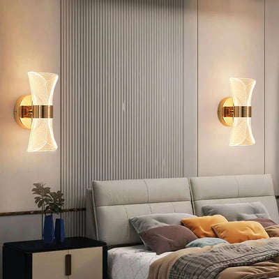 Luxury LED Acrylic Wall Lamp - Exquisite Illumination for Bedroom and Living Room