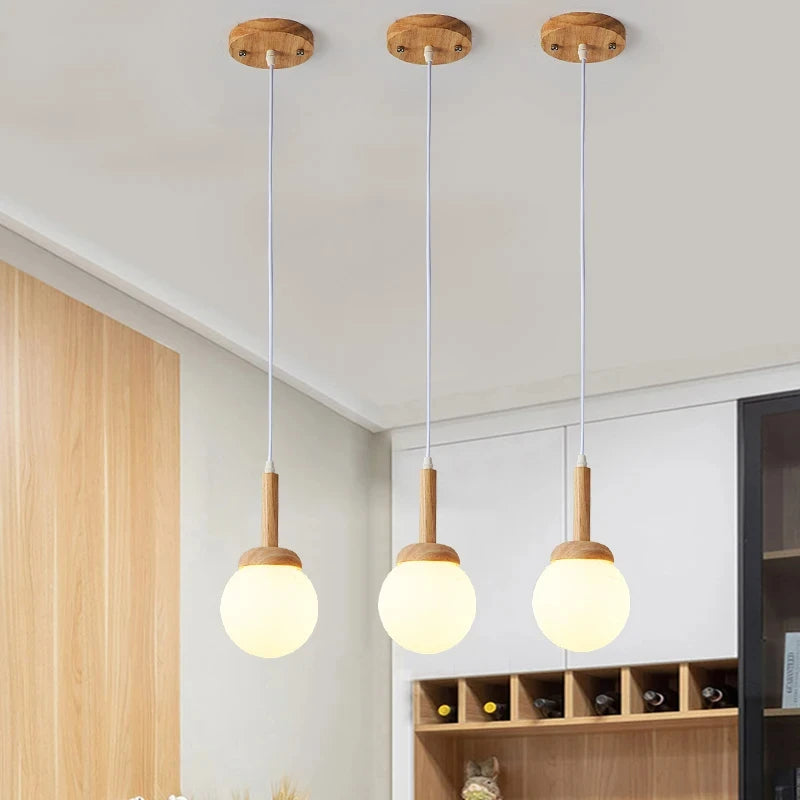 Nordic Wood Pendant Lamp