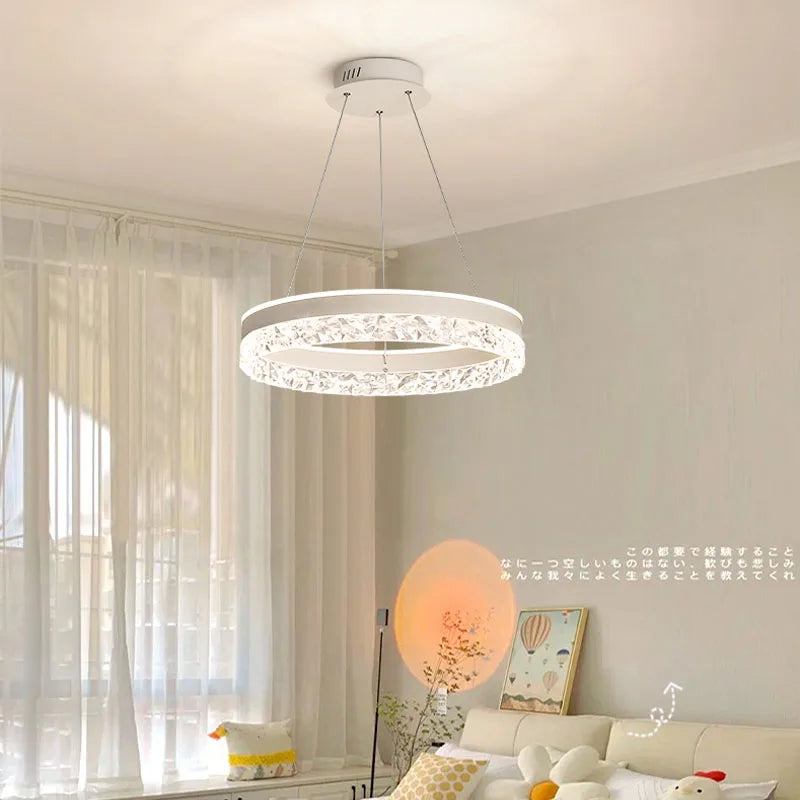 Light Luxury Crystal Restaurant Chandelier - Internet Celebrity Popular Style Lamp for Bedroom