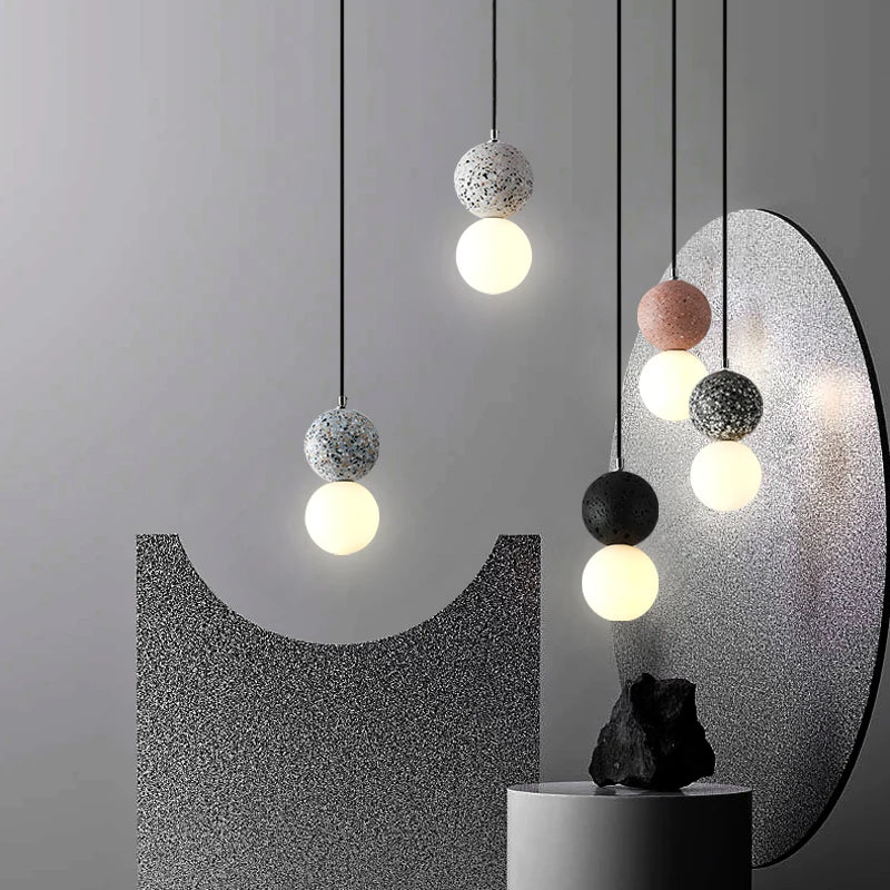 Modern LED Pendant Lights Nordic Glass