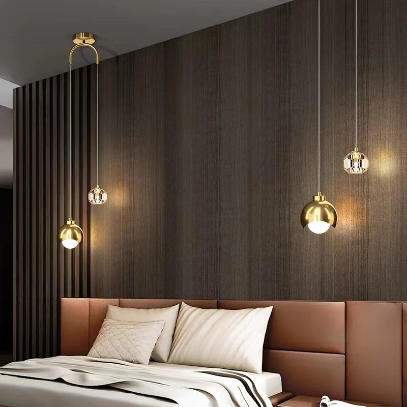 Modern Simple Crystal Pendant Light: Elevate Your Space with Elegance