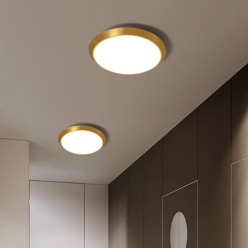 Ultra-thin LED Three-proof Ceiling Lights Round Waterproof Bathroom Balcony Bedroom Dining Room Light Balcony Corridor Lamps