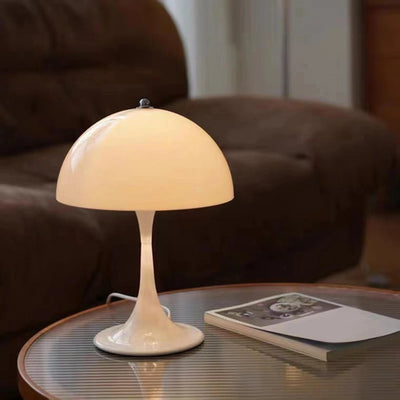 Sleek Modern Mushroom Table Lamp - Creative Lighting Fixture for Bedroom, Bedside, Office, and Study