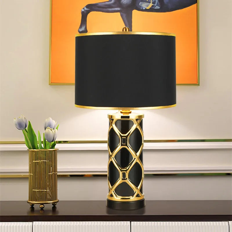 Nordic Table Lamp - Luxury Ceramic Designer Replica Lamp for Home Living Room and Bedroom Decor