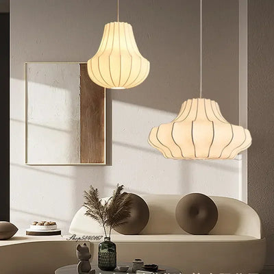 Designer Silk Pendant Lamp - Multiple Styles for Dining Room and Kitchen Island