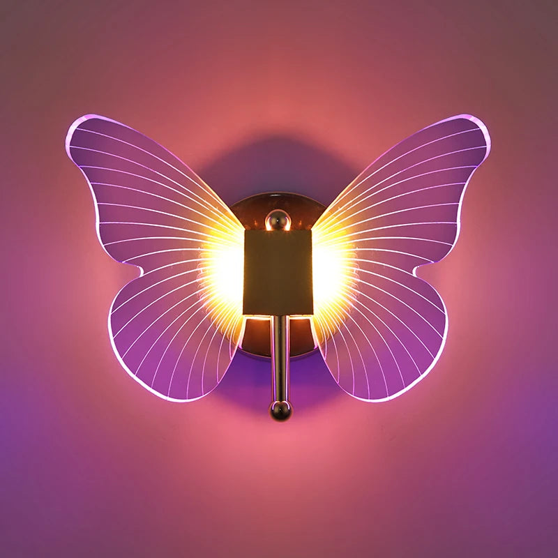 Butterfly LED Wall Lamp: Add Colorful Elegance to Your Space