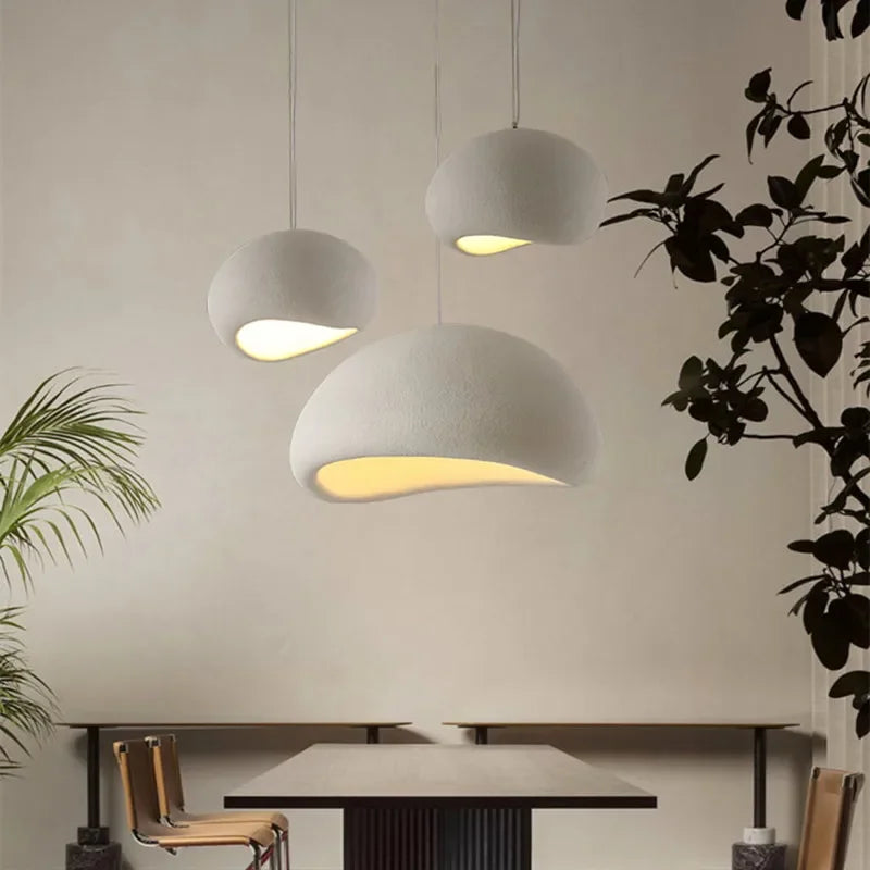 Minimalist LED Chandeliers - Wabi-Sabi Style for Living, Kitchen Island, Restaurant Decor