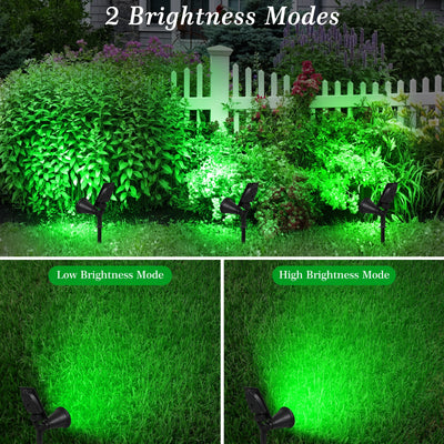 T-SUN Green LED Solar Spotlight - Waterproof Solar Wall Light for Garden