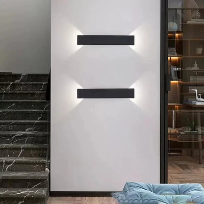 Modern Waterproof LED Wall Lamp - Up & Down Lighting in Black or White