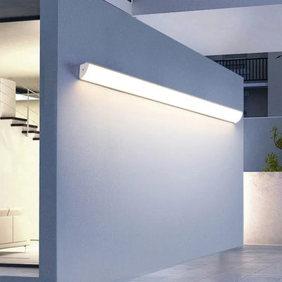 Modern Waterproof Long Strip Wall Lamp - Sleek Outdoor Lighting for Garden Villa