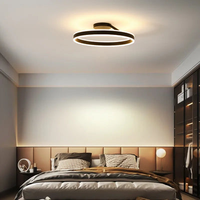 Nordic Ring LED Ceiling Chandelier – Dimmable Modern Pendant Light for Dining Room, Living Room, and Bedroom